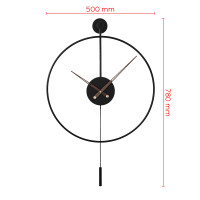 Nástenné hodiny MPM E04.4286.90 Rundo, 78cm
